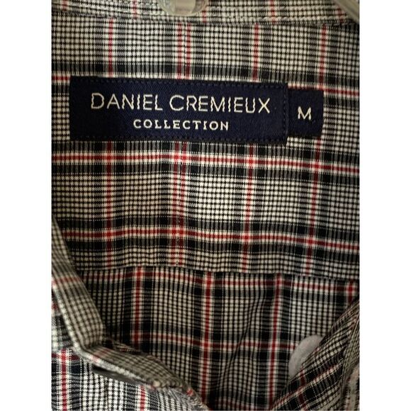 Daniel Cremieux Men's Plaid Cotton Long Sleeve Button-Down Shirt Gray Medium - Picture 5 of 9